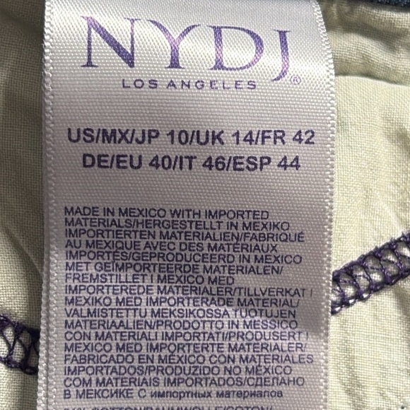 NYDJ Marilyn Straight Lift & Tuck Jeans in Heyburn Wash - NEW - Size 10 - Picture 11 of 11